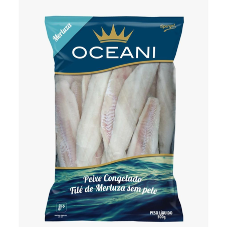 Filé de Merluza Sem Pele Oceani 500g