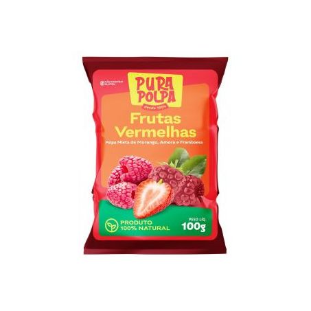 Polpa Frutas Vermelhas Pura Polpa 100g