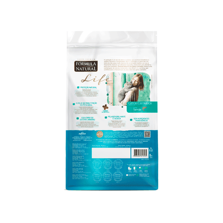 Ração Fórmula Natural Life Gatos Castrados Salmão 15 kg 360-2