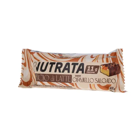 BARRA DE PROTEÍNA NUTRATA BACIO DI LATTE CARAMELO SALGADO 45G 360-3