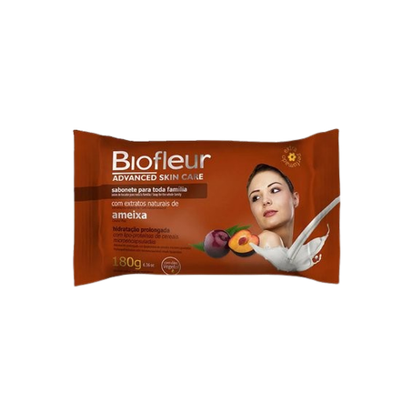 Sabonete Biofleur Em Barra Hidratante Ameixa 180g 
 