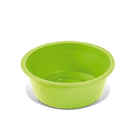 Bacia canelada 8l branco plasvale