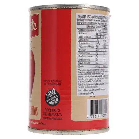 TOMATE PELADO IMPORTADO DA ARGENTINA VIGENTE LATA 230G 360-8