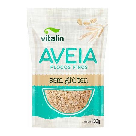 Aveia vitalin flocos finos s/gluten 200g
