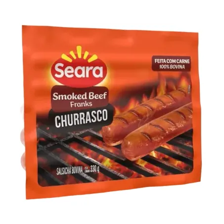 Salsicha Bovina Smoked Beef Franks Churrasco Seara 330g