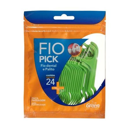 Fio dental green c/24 palito