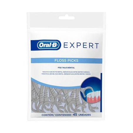 Fio dental oralb expert floss picks c/45un