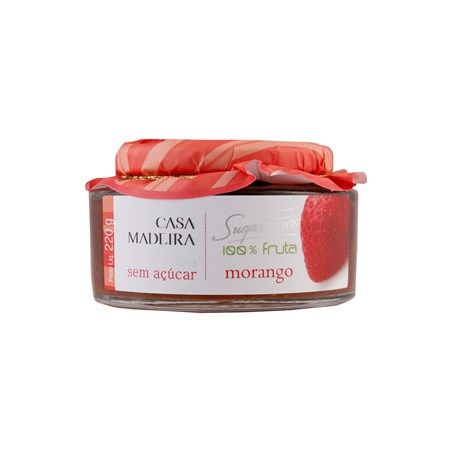GELEIA DE MORANGO ZERO AÇÚCAR CASA MADEIRA