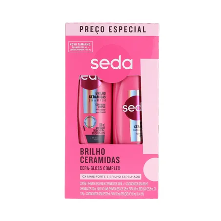 Kit Seda Ceramidas Shampoo 300ml + Condicionador 190ml | Viezzer