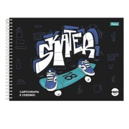 Cad desenho univ capa dura cliff masc/fem 80fls