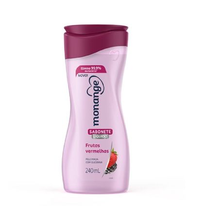 Sabonete liq monange frutas vermel 240ml