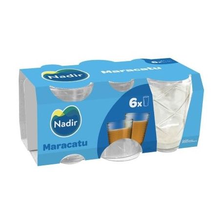 Jogo de Copos Maracatu Nadir 6 Unidades 280ml