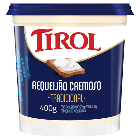 Requeijão Cremoso Tradicional Tirol 400G