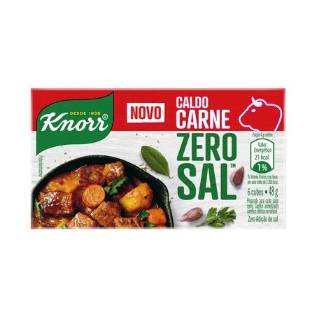 Caldo Zero Sal Carne Knorr 48G