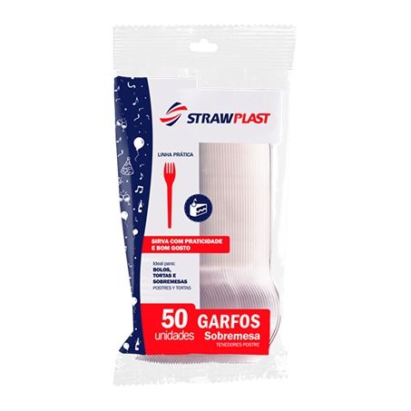 TALHER PLASTICO STRAWPLAST C/50 GARFO CR