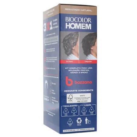 Tonalizante biocolor homem bozzano louro 360-25