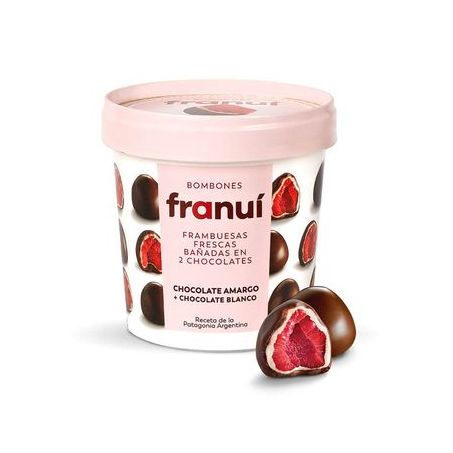BOMBOM FRANUI FRAMBOES CHOC AMARG 150G