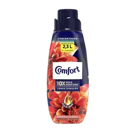 Amaciante de Roupas Comfort Energia Floral Frasco 500ml