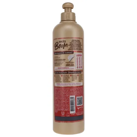 CREME PARA PENTEAR SEDA BOOM VOLUMÃO POWER ESBANJE SEU CRESPO ÓLEO DE COCO + ABACATE 350ML 360-18