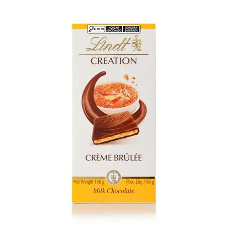 Barra Chocolate Lindt Creation Creme Brulee 150g