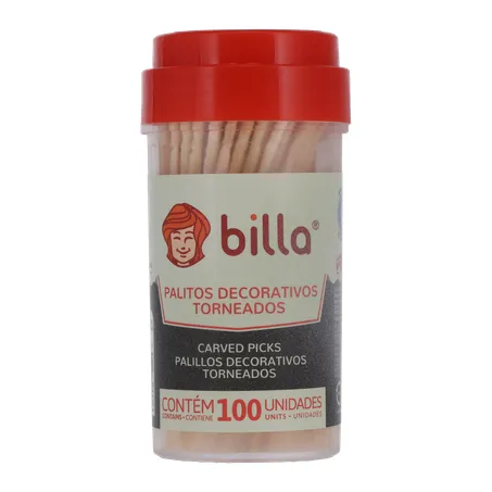 PALITO BILLA TORN C/PALITEIRO 100UN