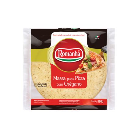 Massa P/ Pizza Romanha 200g C/Oregano