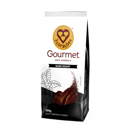 CAFE 3CORACOES GOUR DARK ROAST 250G