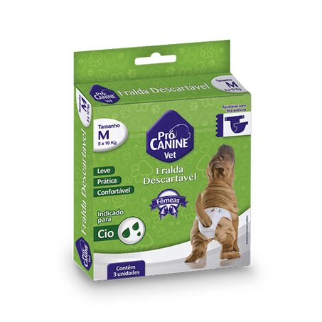 Fralda Desc. Pet Pro Canine M