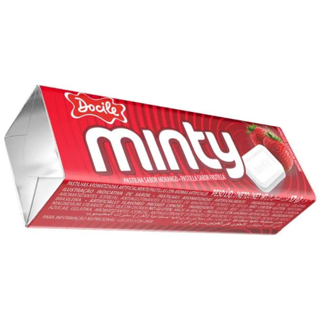 Pastilha docile minty morango 17g