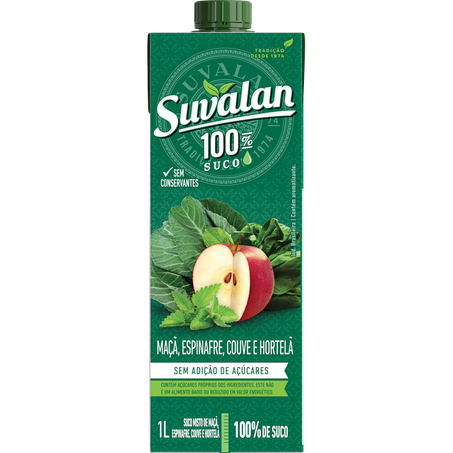 Suco suvalan 1l maca e. couve e hort s/a