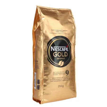 Café Torrado e Moído para Coar Nestlé Nescafé Gold Intenso Pacote 250gr 360-33