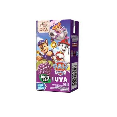 Suco Patrulha Canina 180ml Pera e uva