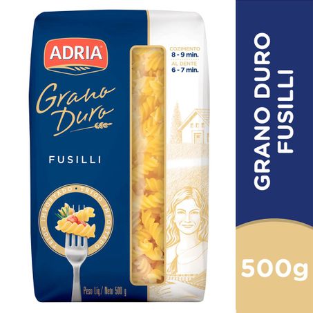 MACARRÃO DE SÊMOLA GRANO DURO FUSILLI ADRIA