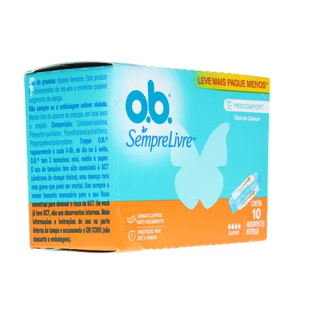 Absorvente interno o.b 10x1 super 360-31
