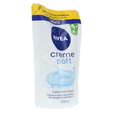 Sabonete Liquido Nivea Creme Soft Refil 200ml 360-33