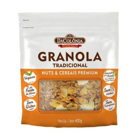 Granola DaColônia Tradicional Premium Sachê 400gr