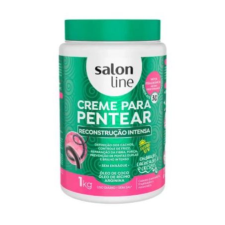 CREME PARA PENTEAR SALON LINE RECONSTRUÇÃO INTENSA 1KG