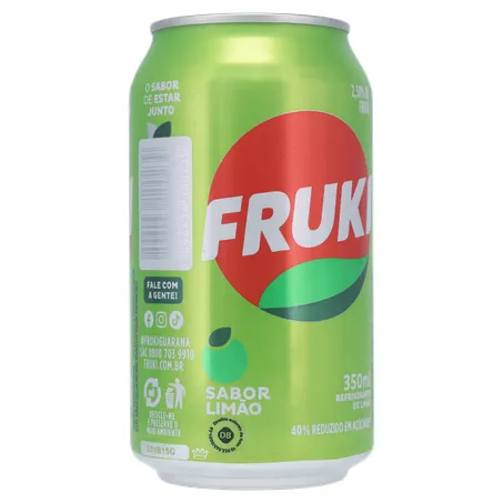 BEBIDA FRUKI SABOR LIMÃO LATA 350ML 360-12