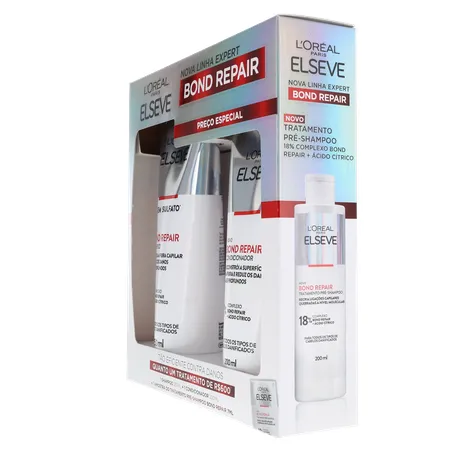 KIT ELSEVE SHAMPOO + CONDICIONADOR BOND REPAIR COMPLEXO E ÁCIDO CÍTRICO 450ML 360-6