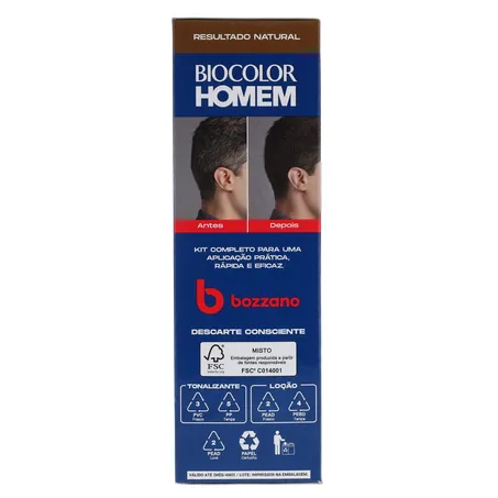 Coloração Biocolor Homem Bozzano Castanho Médio 360-3
