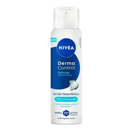 Desodorante Aerosol Ácido Hialurônico Derma Control Nivea 72h 150ml