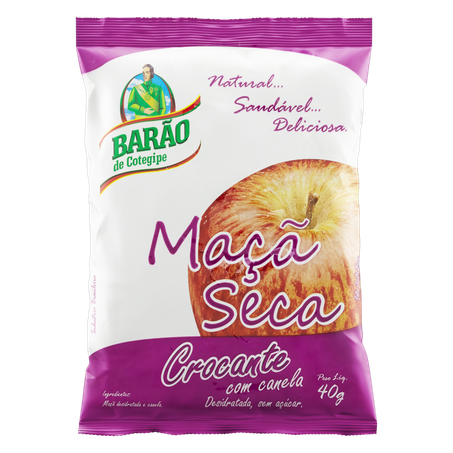 MAÇÃ SECA BARÃO 40GR CANELA