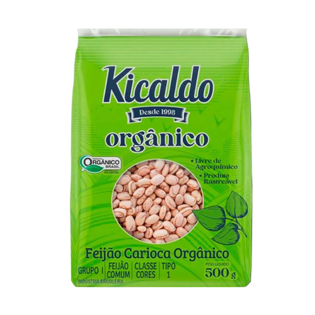 Feijão Orgânico Carioca Kicaldo 500g