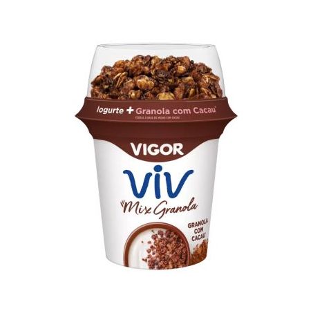 IOG.VIGOR MIX C/GRANOLA E CACAU 140G
