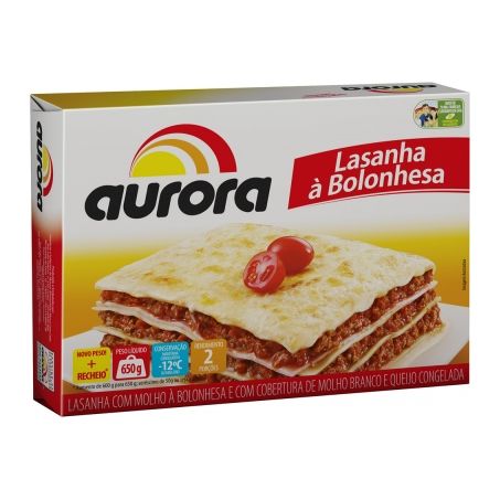 Lasanha aurora 600g bolonhesa