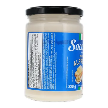 MOLHO PRONTO SACCIALI ALFREDO VIDRO 320G 360-29