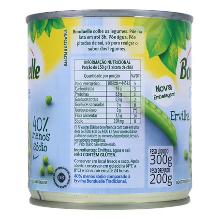 Ervilhas Bonduelle Suave 200g 360-27