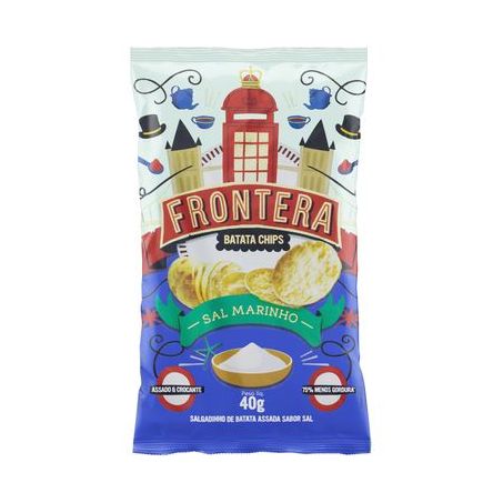 BATATA FRONTERA CHIPS SAL MARINHO 40G