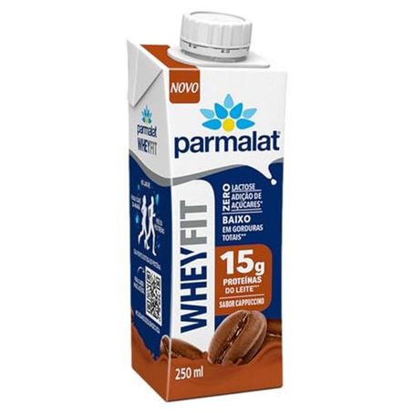 Bebida lactea parmalat wheyfit cappuccino 250ml
