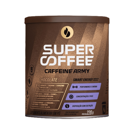 Suplemento Alimentar em Pó Supercoffee Chocolate 220g